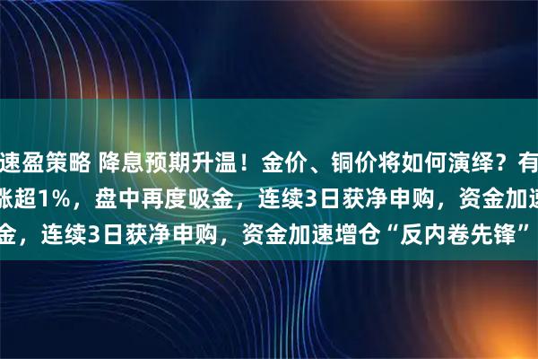 速盈策略 降息预期升温！金价、铜价将如何演绎？有色50ETF(159652)涨超1%，盘中再度吸金，连续3日获净申购，资金加速增仓“反内卷先锋”！