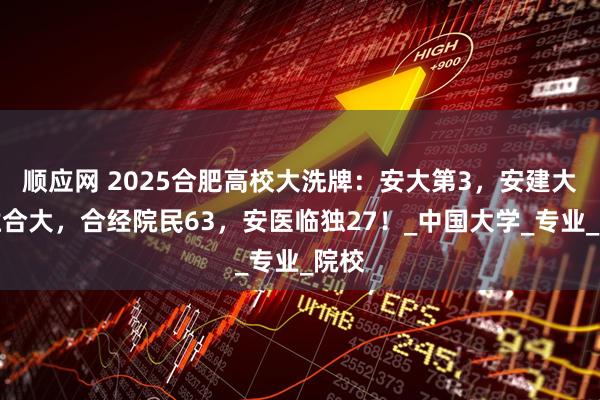 顺应网 2025合肥高校大洗牌:安大第3,安建大远胜合大,合经院民63,安医临独27!_中国大学_专业_院校