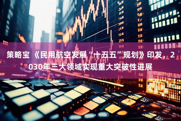 策略宝 《民用航空发展“十五五”规划》印发，2030年三大领域实现重大突破性进展